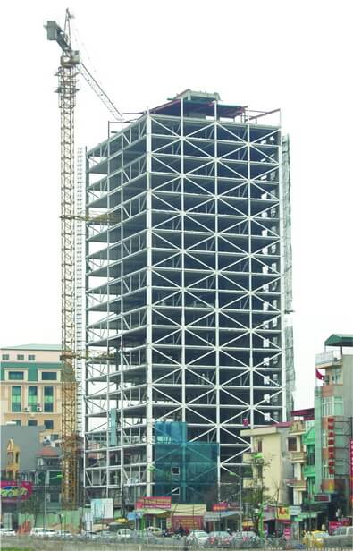Kết cấu thép của công trình nhà cao tầng
