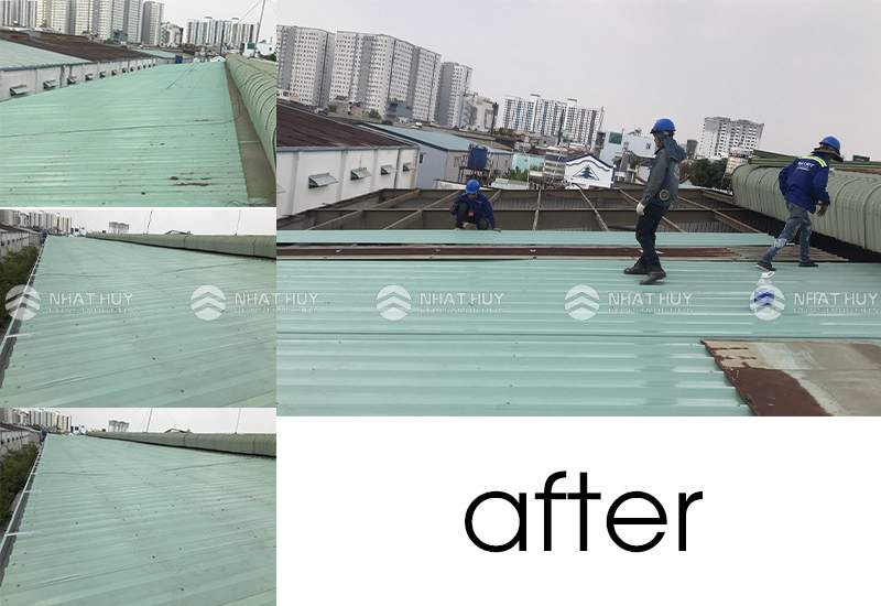 Sau khi bảo trì nhà xưởng tại Bình Dương