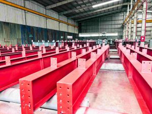 Gia công kết cấu thép sơn tại xưởng