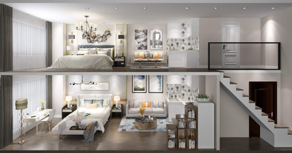 Nhà tiền chế 2 tầng 5x20 siêu đẹp ai cũng muốn sở hữu 10 khong-gian-bo-tri-hai-hoa