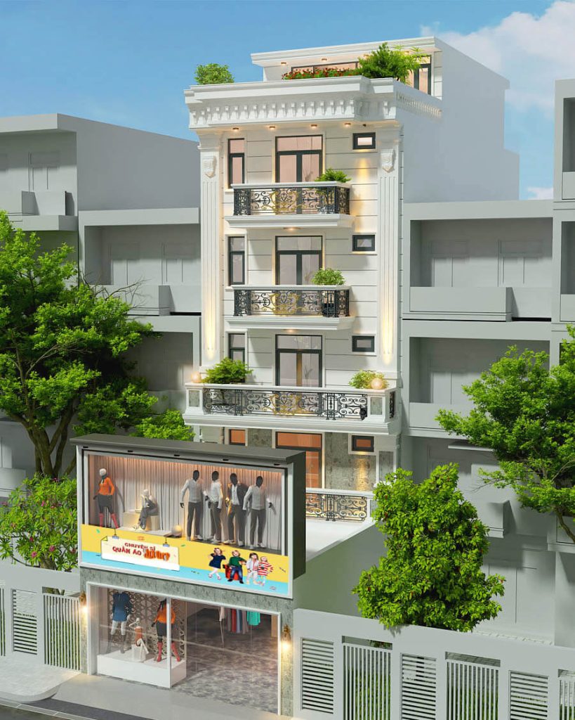 Thiết kế nhà ở kết hợp kinh doanh vẫn giữ sự riêng tư 1 mau-thiet-ke-nha-o-ket-hop-kinh-doanh