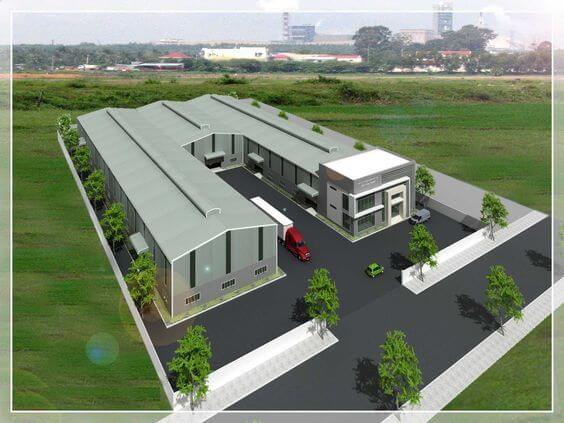 Thiết kế nhà xưởng tiền chế 200m2 tiết kiệm, nhanh chóng 1 Thiết kế nhà xưởng tiền chế 200m2
