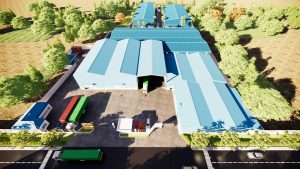 Bản thiết kế toàn bộ quy mô nhà xưởng tiền chế