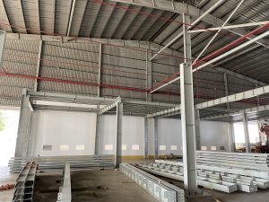 Thi công kết cấu thép văn phòng công ty TNHH Vật liệu mới Xing Chen