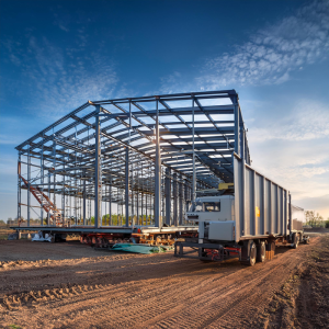 Xây nhà bằng thép tiền chế - Vận chuyển