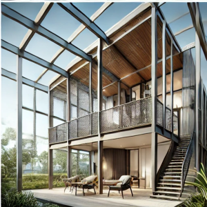 steel frame 2 story 4