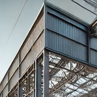 Ứng dụng làm nhà khung thép trong công nghiệp và thương mại Square Steel Frame Building 1
