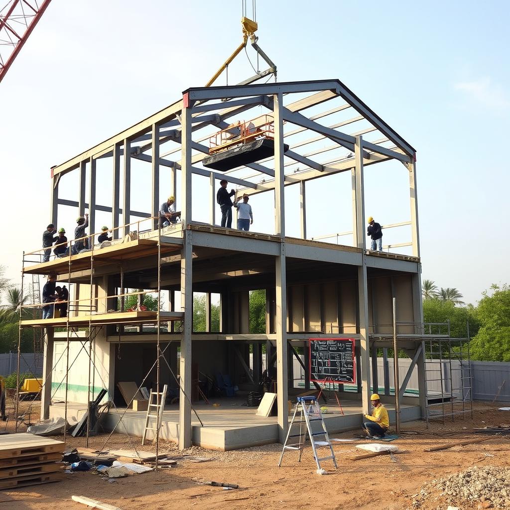 Xây dựng nhà khung thép – tương lai của kiến trúc bền vững