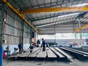 Kết cấu nhà xưởng - Quy trình gia công kết cấu thép