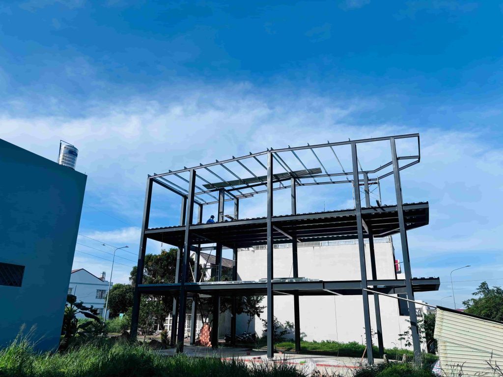 Quán cà phê khung thép tiền chế