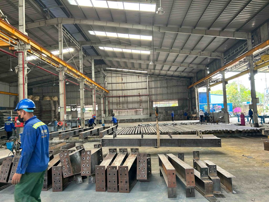 Quy trình gia công chế tạo kết cấu thép