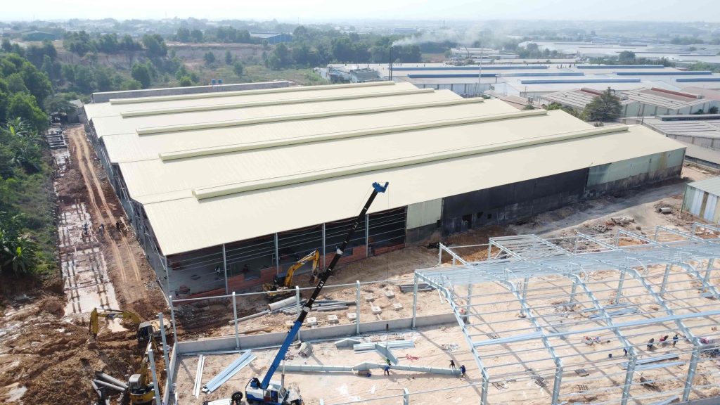 Nhà xưởng kết cấu thép là loại công trình gì? 1 Nhà xưởng kết cấu thép là như thế nào