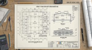 Bản vẽ thiết kế nhà xưởng