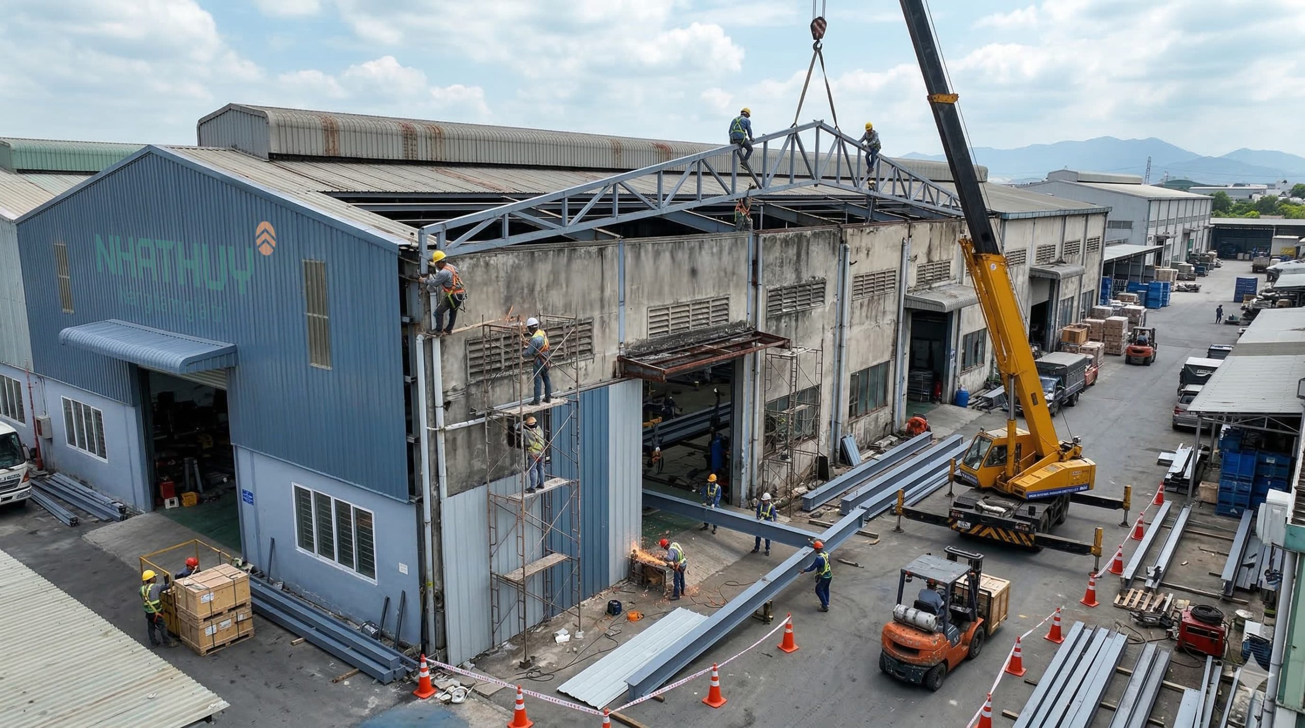 Dịch vụ sửa chữa nhà xưởng chuyên nghiệp