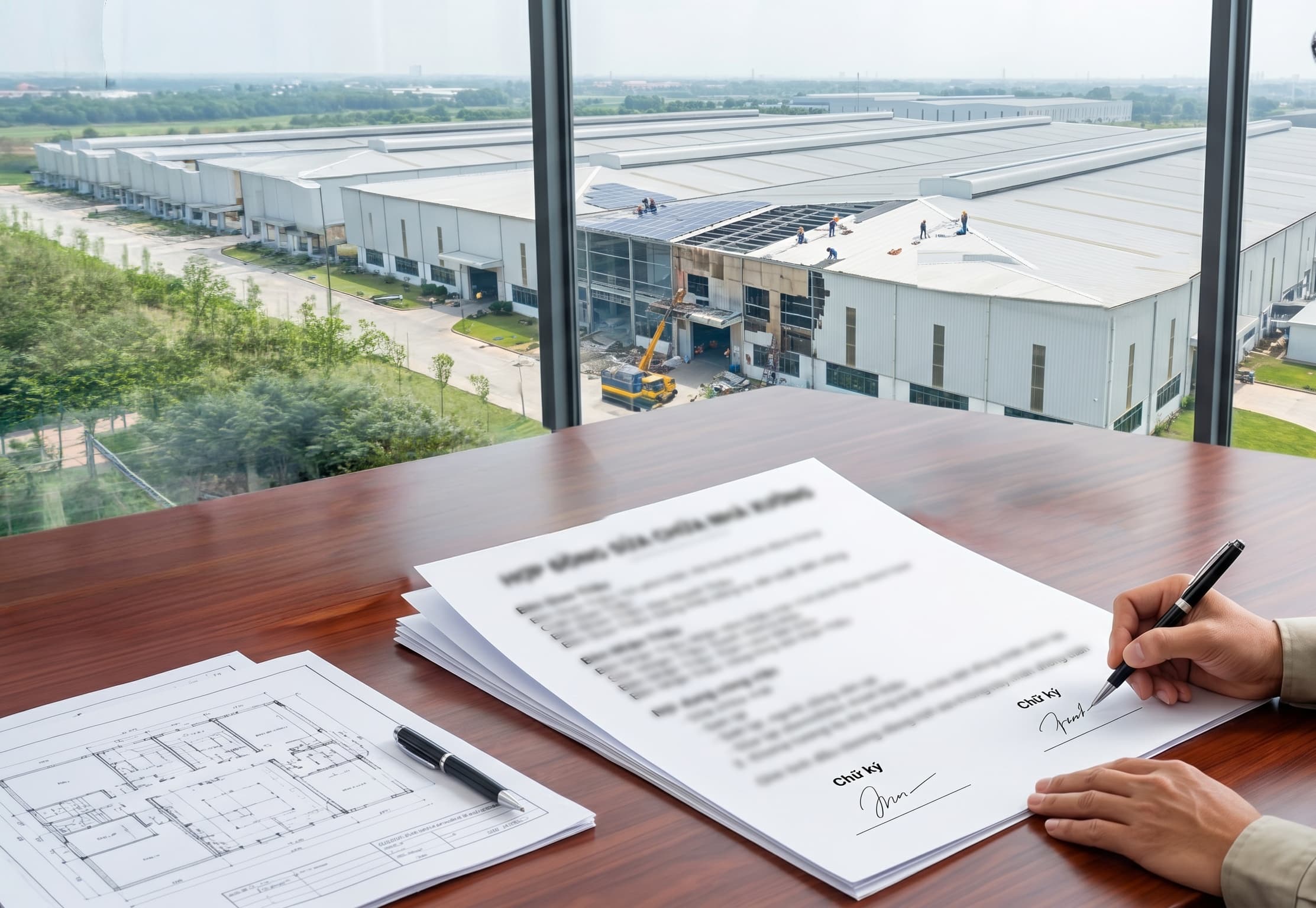 Hợp đồng sửa chữa nhà xưởng