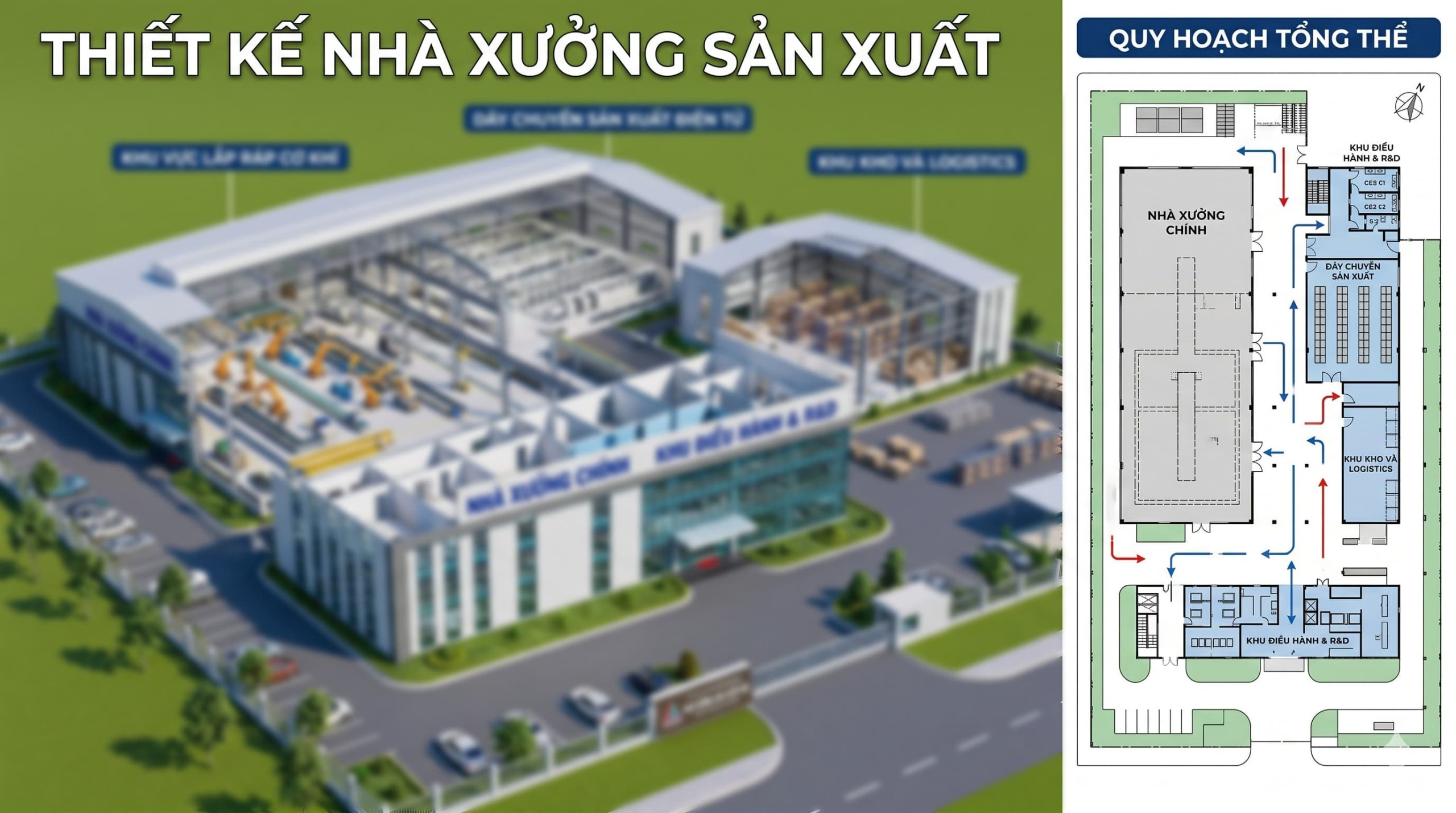 Thiết kế nhà xưởng sản xuất