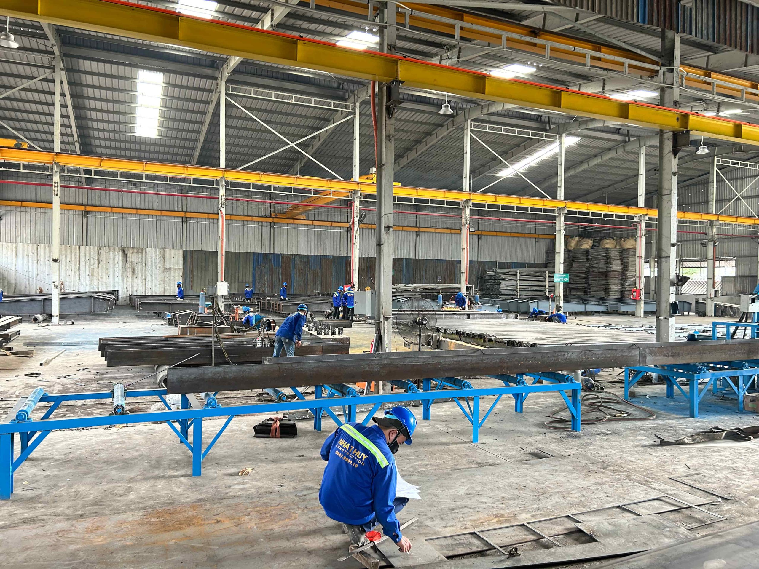 Gia công kết cấu thép nhà xưởng