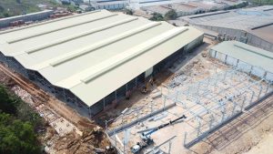 Nhà xưởng kết cấu thép cho công trình công nghiệp