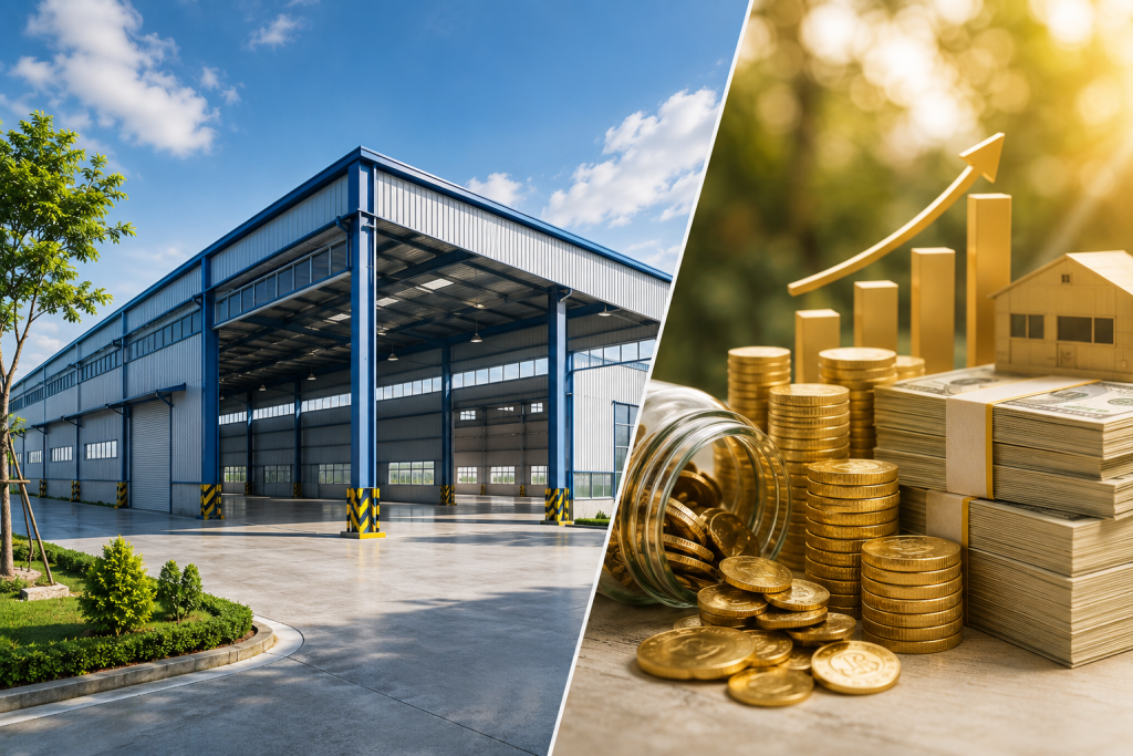 Chi Phí Xây Dựng Nhà Xưởng Tiền Chế Phụ Thuộc Vào Những Yếu Tố Nào? 1 Chi Phí Xây Dựng Nhà Xưởng Tiền Chế Phụ Thuộc Vào Những Yếu Tố Nào
